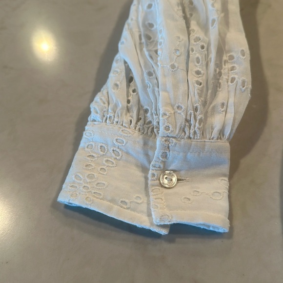 NWT Nili Lotan Andree Shirt in Ivory - Picture 5 of 8